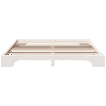 Sengestel Hvid 207 187 17 Cm Massivt Fyrretræ - Billede 6