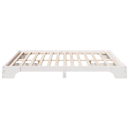 Sengestel Hvid 207 187 17 Cm Massivt Fyrretræ - Billede 7