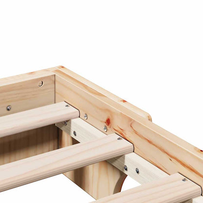 Sengestel Massiv Fyrretræ 207 167 17 Cm Massivt Fyrretræ - Billede 9