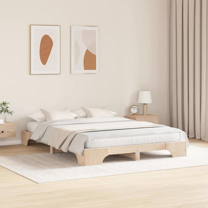 Sengestel Massiv Fyrretræ 207 167 17 Cm Massivt Fyrretræ - Billede 5