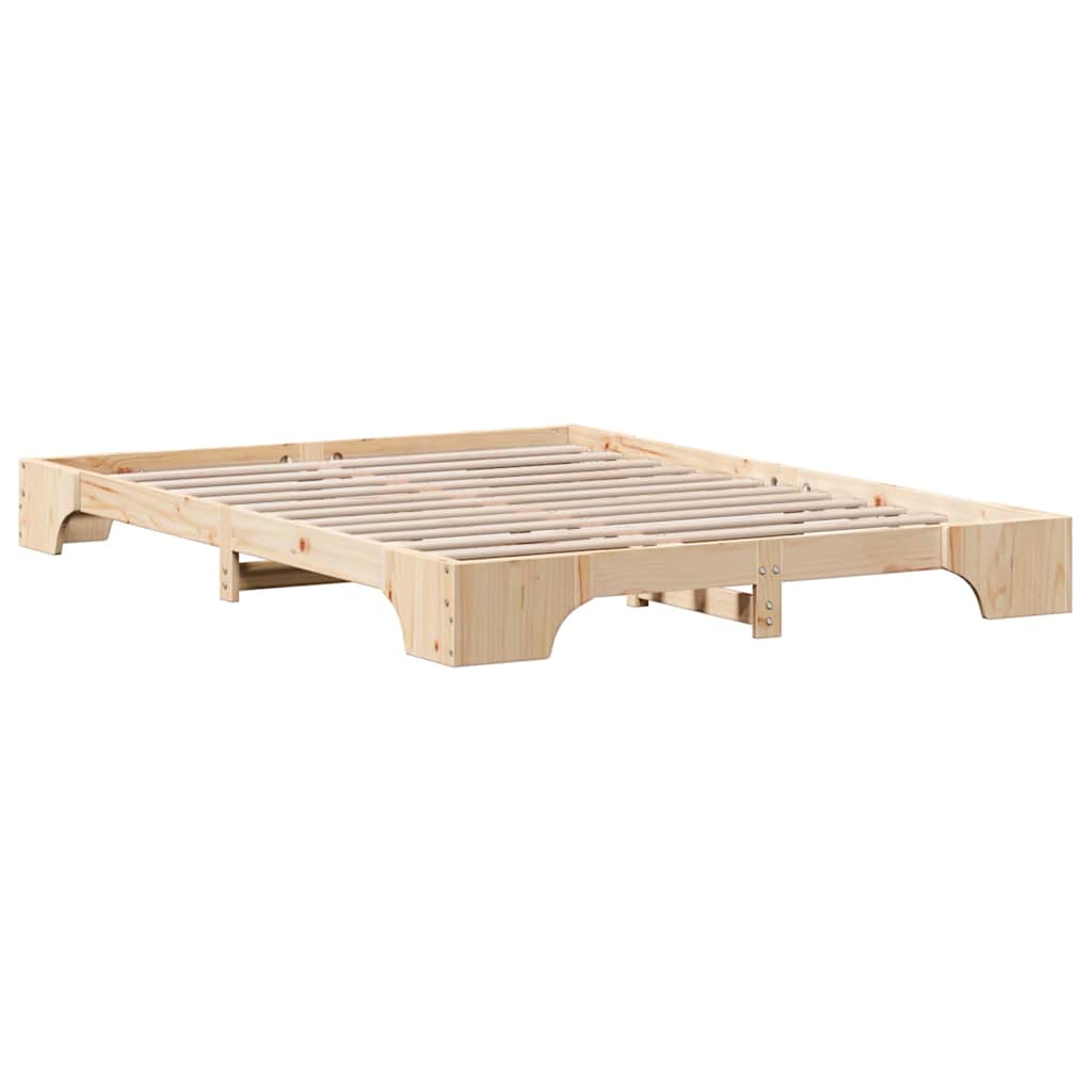 Sengestel Massiv Fyrretræ 207 167 17 Cm Massivt Fyrretræ - Billede 2