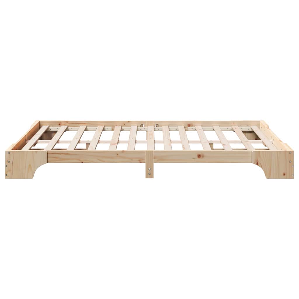 Sengestel Massiv Fyrretræ 207 167 17 Cm Massivt Fyrretræ - Billede 7
