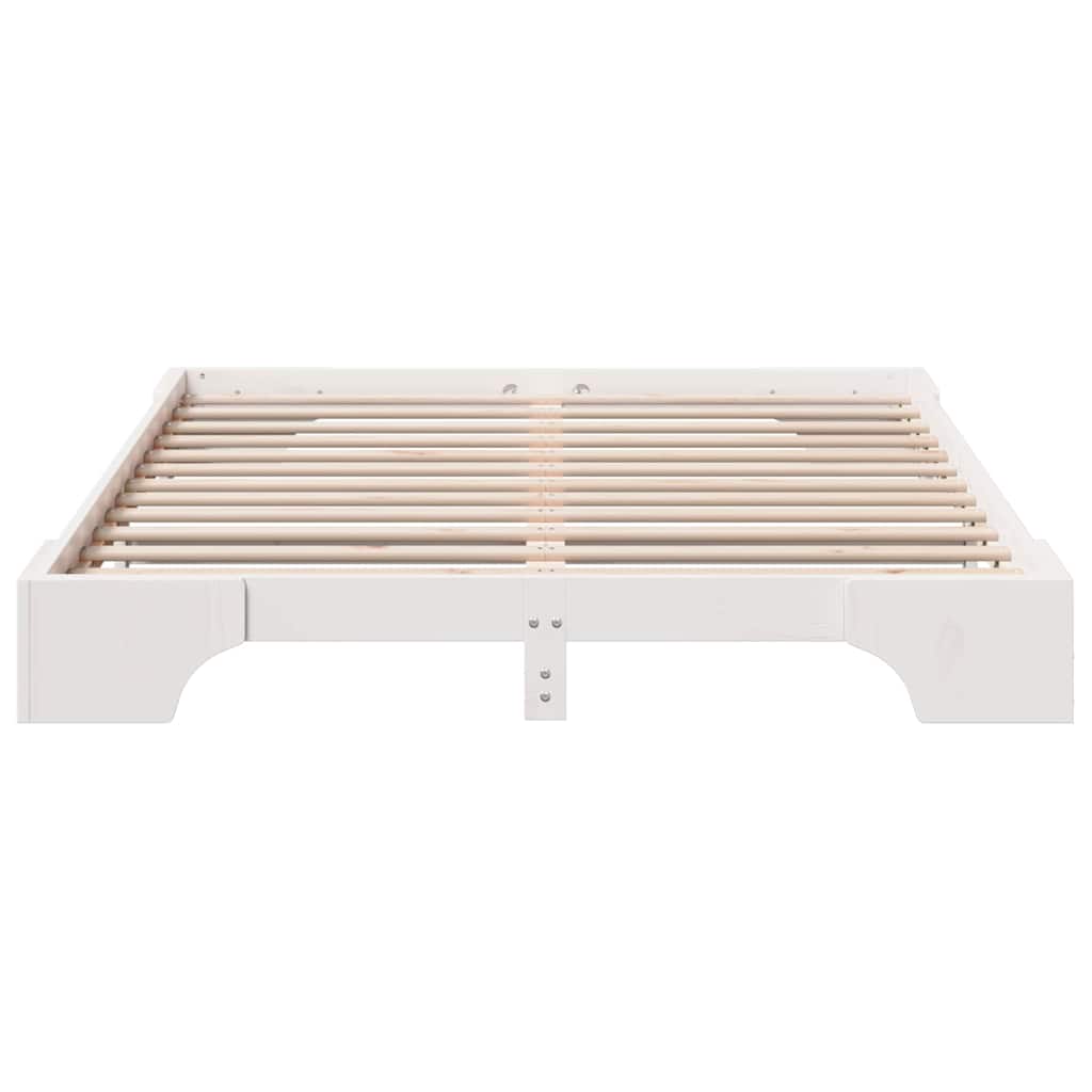 Sengestel Hvid 207 167 17 Cm Massivt Fyrretræ - Billede 6