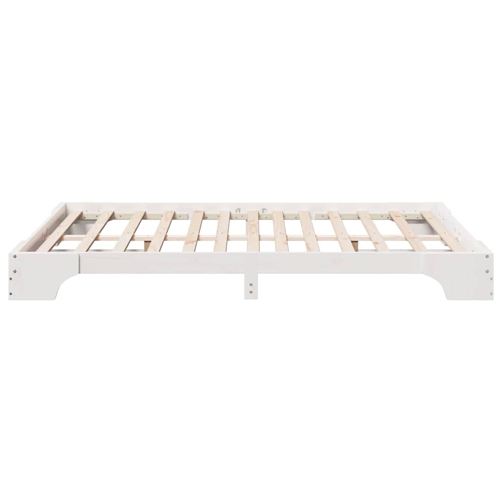 Sengestel Hvid 207 167 17 Cm Massivt Fyrretræ - Billede 7