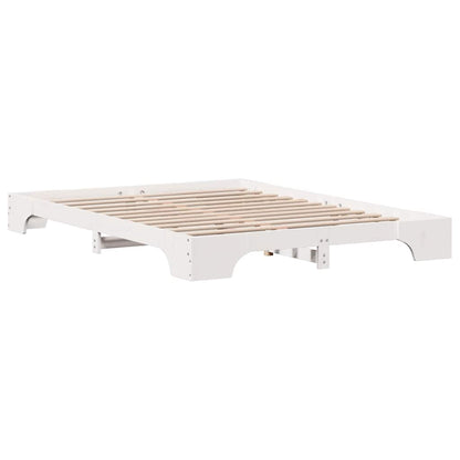 Sengestel Hvid 207 147 17 Cm Massivt Fyrretræ - Billede 2