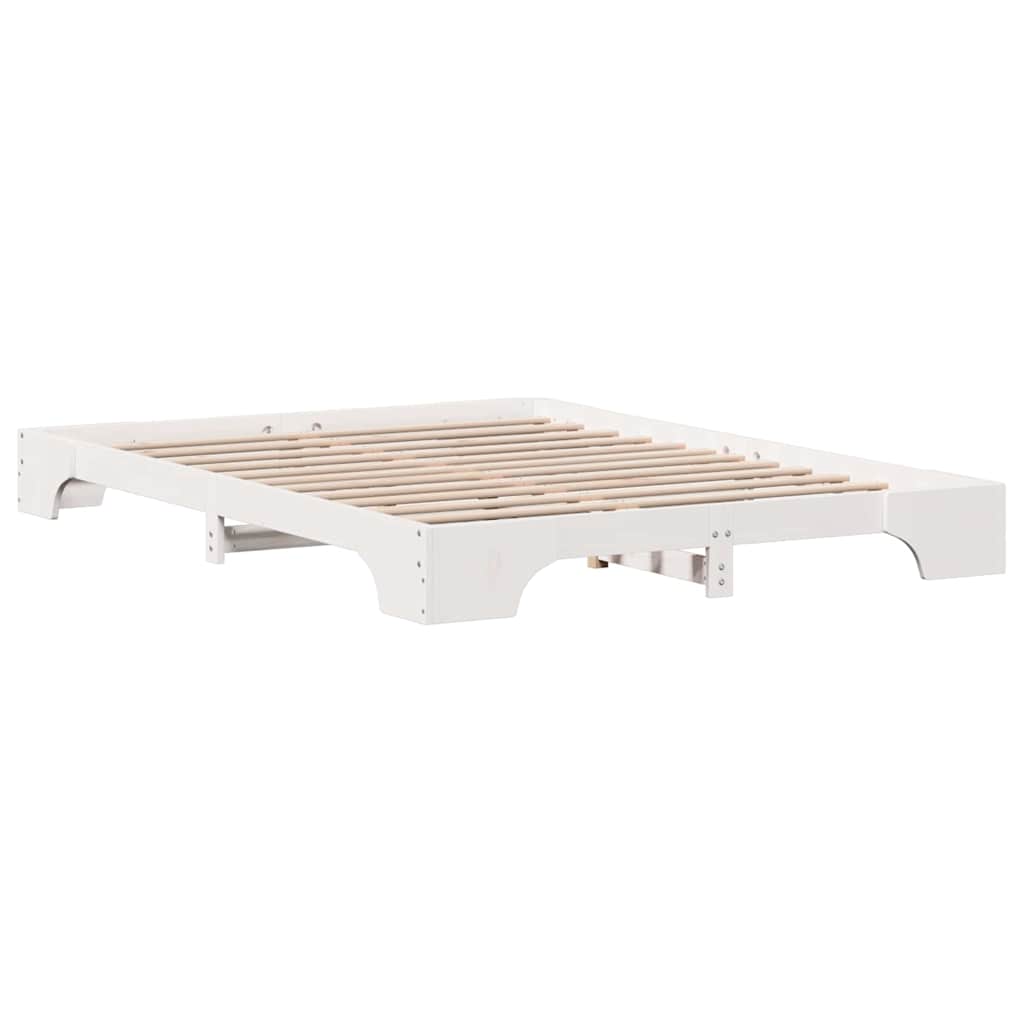 Sengestel Hvid 207 147 17 Cm Massivt Fyrretræ - Billede 8