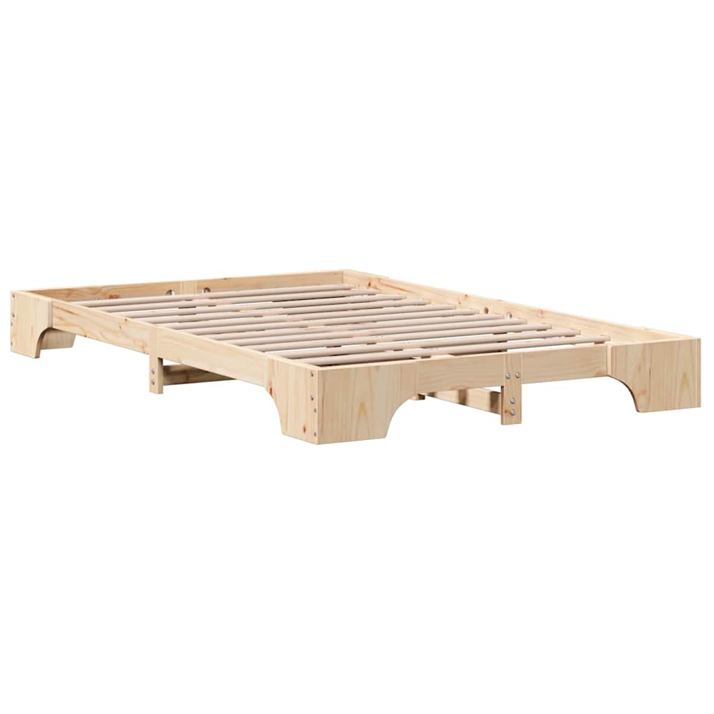 Sengestel Massiv Fyrretræ 197 147 17 Cm Massivt Fyrretræ - Billede 2
