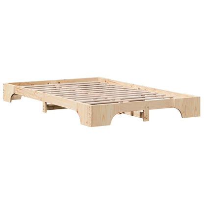 Sengestel Massiv Fyrretræ 197 147 17 Cm Massivt Fyrretræ - Billede 2