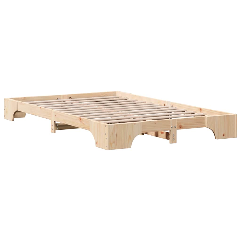 Sengestel Massiv Fyrretræ 197 147 17 Cm Massivt Fyrretræ - Billede 8
