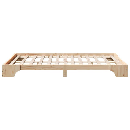Sengestel Massiv Fyrretræ 197 147 17 Cm Massivt Fyrretræ - Billede 7