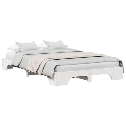 Sengestel Hvid 197 147 17 Cm Massivt Fyrretræ - Billede 3