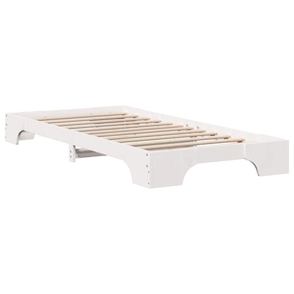 Sengestel Hvid 207 97 17 Cm Massivt Fyrretræ - Billede 8
