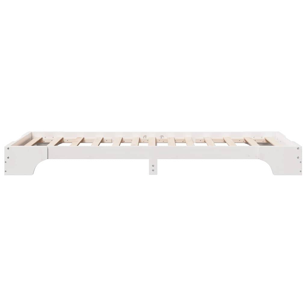 Sengestel Hvid 207 97 17 Cm Massivt Fyrretræ - Billede 7