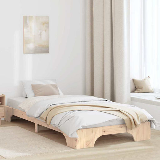 Sengestel Massiv Fyrretræ 207 87 17 Cm Massivt Fyrretræ - Hovedbillede
