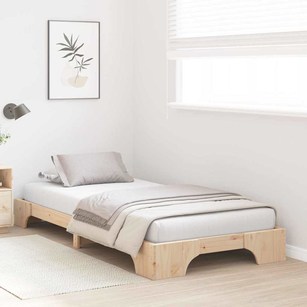 Sengestel Massiv Fyrretræ 207 87 17 Cm Massivt Fyrretræ - Billede 5