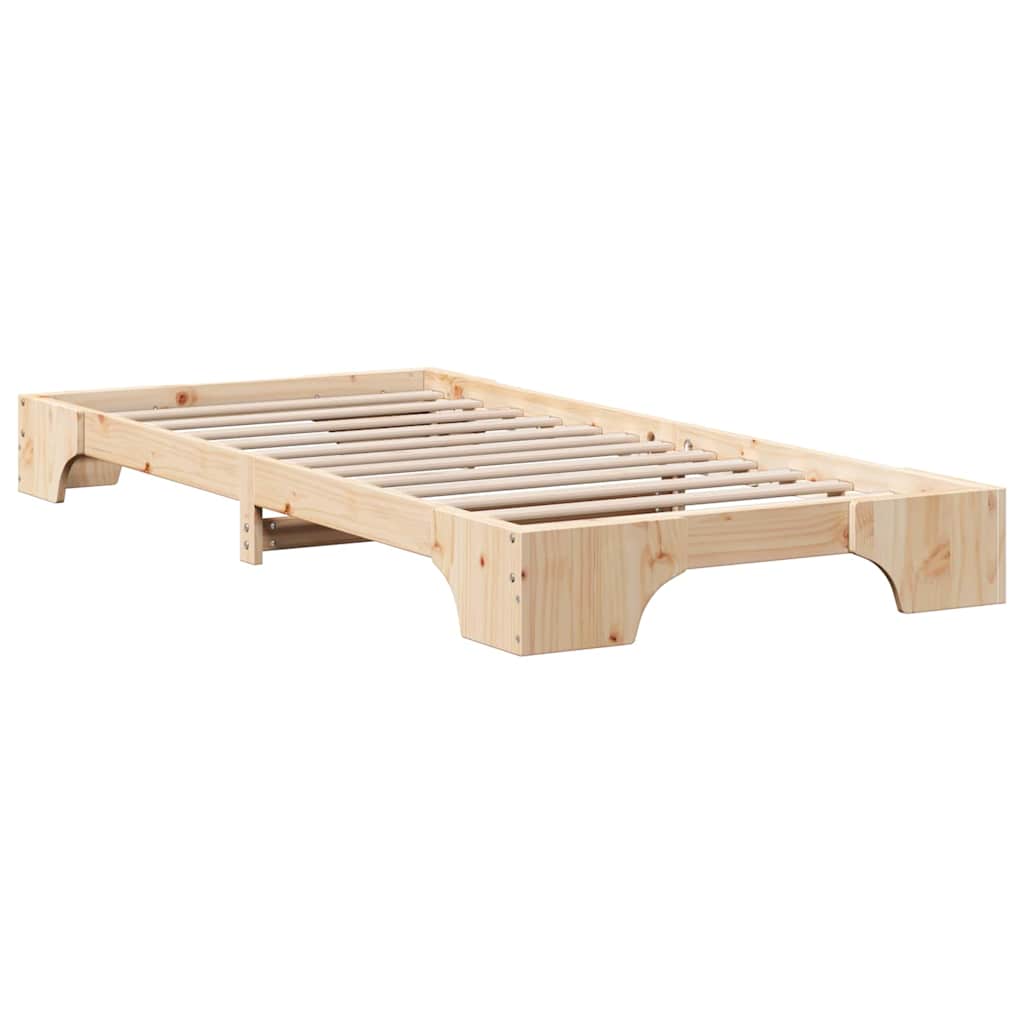 Sengestel Massiv Fyrretræ 207 87 17 Cm Massivt Fyrretræ - Billede 8