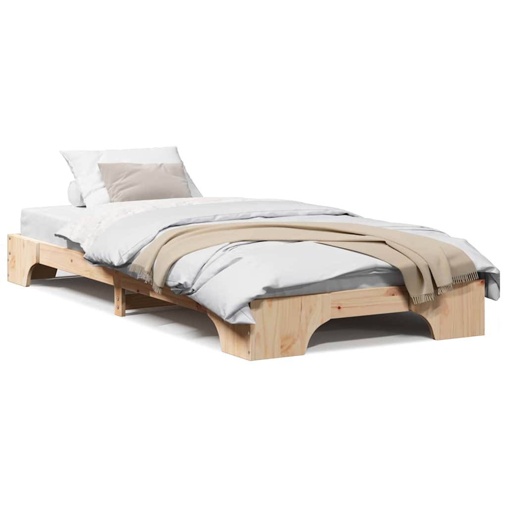 Sengestel Massiv Fyrretræ 207 87 17 Cm Massivt Fyrretræ - Billede 4