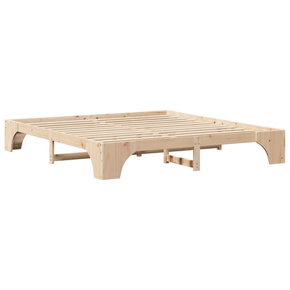 Sengestel Massiv Fyrretræ 207 207 30 Cm Massivt Fyrretræ - Billede 2