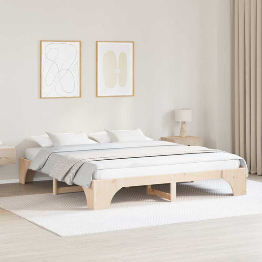 Sengestel Massiv Fyrretræ 207 187 30 Cm Massivt Fyrretræ - Hovedbillede