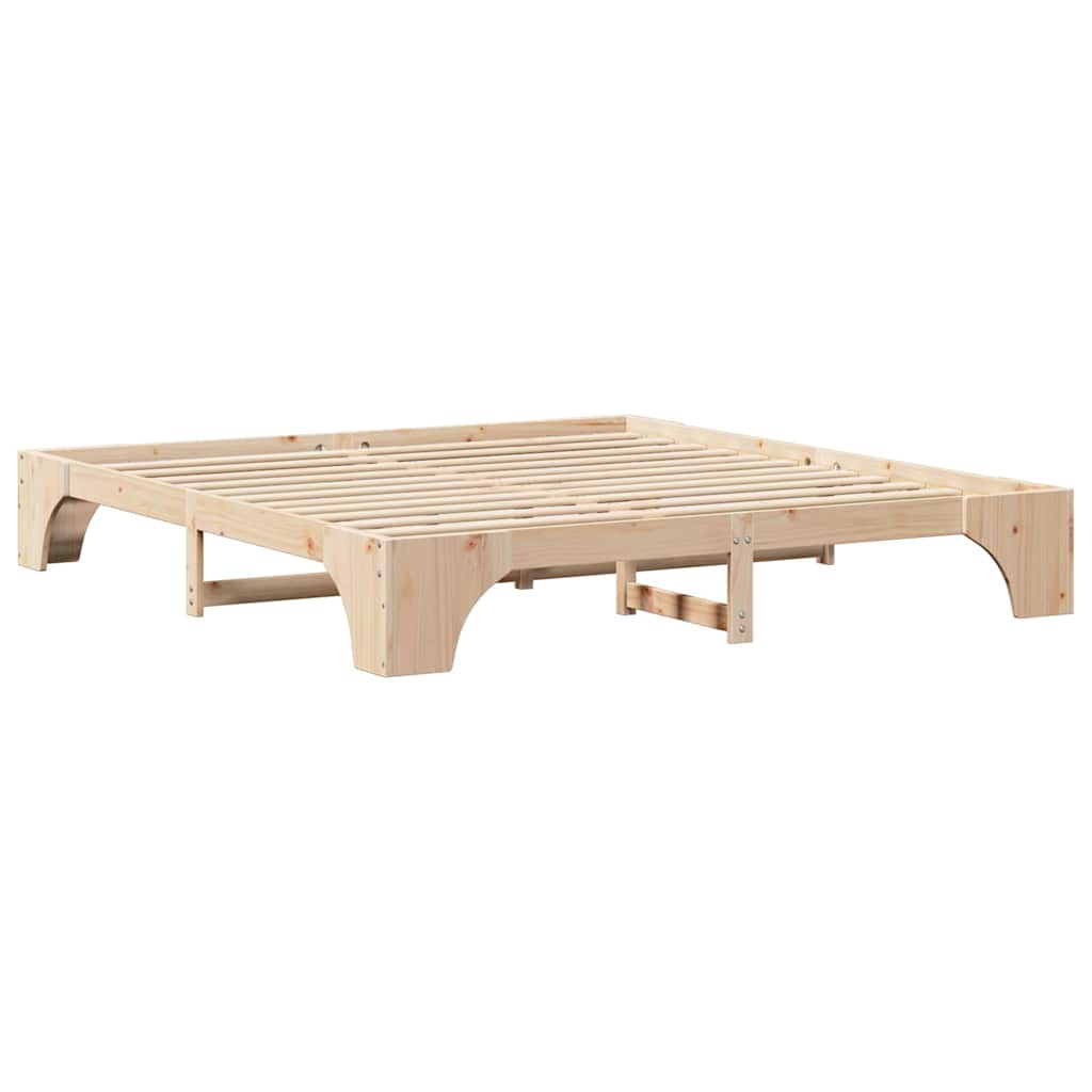 Sengestel Massiv Fyrretræ 207 187 30 Cm Massivt Fyrretræ - Billede 2