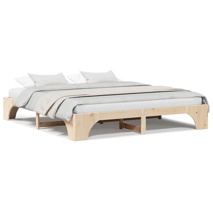 Sengestel Massiv Fyrretræ 207 187 30 Cm Massivt Fyrretræ - Billede 4