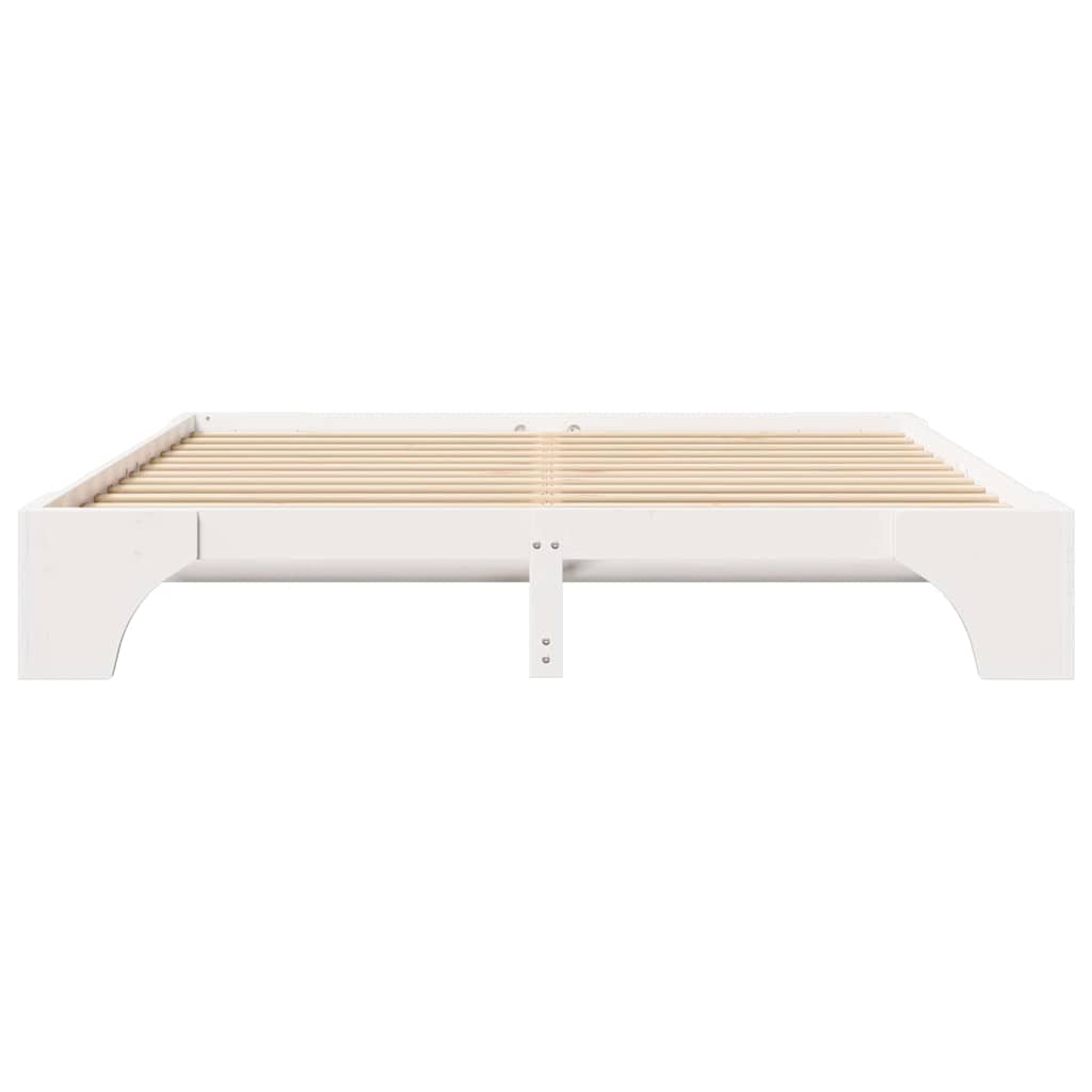 Sengestel Hvid 207 187 30 Cm Massivt Fyrretræ - Billede 6