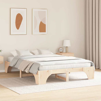 Sengestel Massiv Fyrretræ 207 157 30 Cm Massivt Fyrretræ - Billede 5