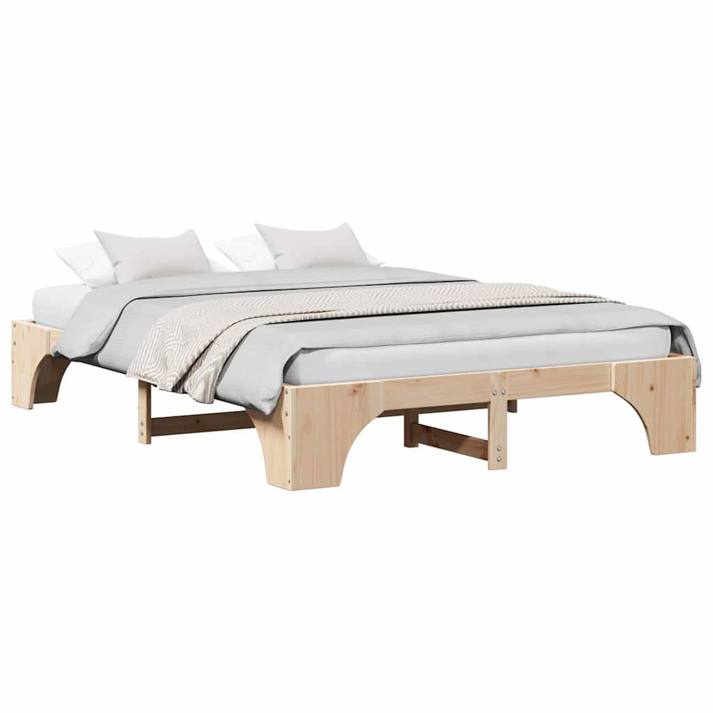 Sengestel Massiv Fyrretræ 207 157 30 Cm Massivt Fyrretræ - Billede 3