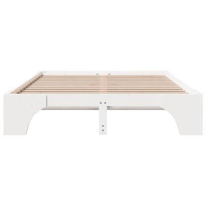 Sengestel Hvid 207 157 30 Cm Massivt Fyrretræ - Billede 6