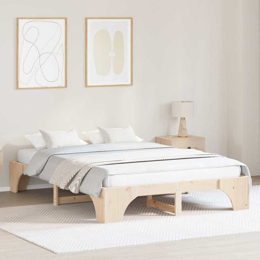 Sengestel Massiv Fyrretræ 207 147 30 Cm Massivt Fyrretræ - Hovedbillede