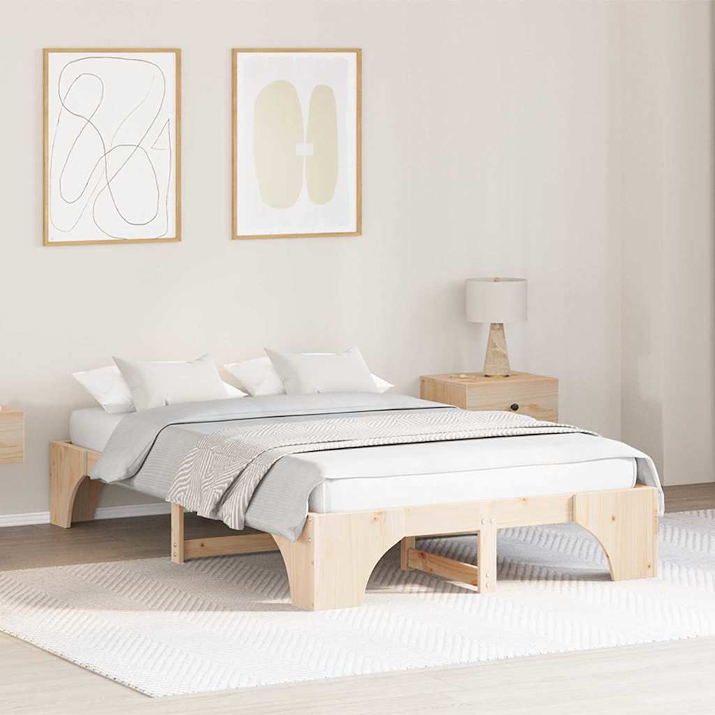 Sengestel Massiv Fyrretræ 197 147 30 Cm Massivt Fyrretræ - Hovedbillede