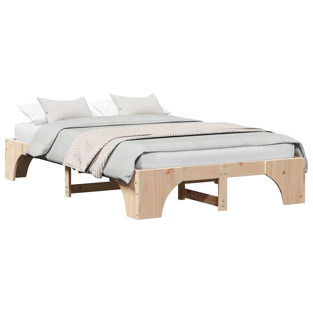 Sengestel Massiv Fyrretræ 197 147 30 Cm Massivt Fyrretræ - Billede 3