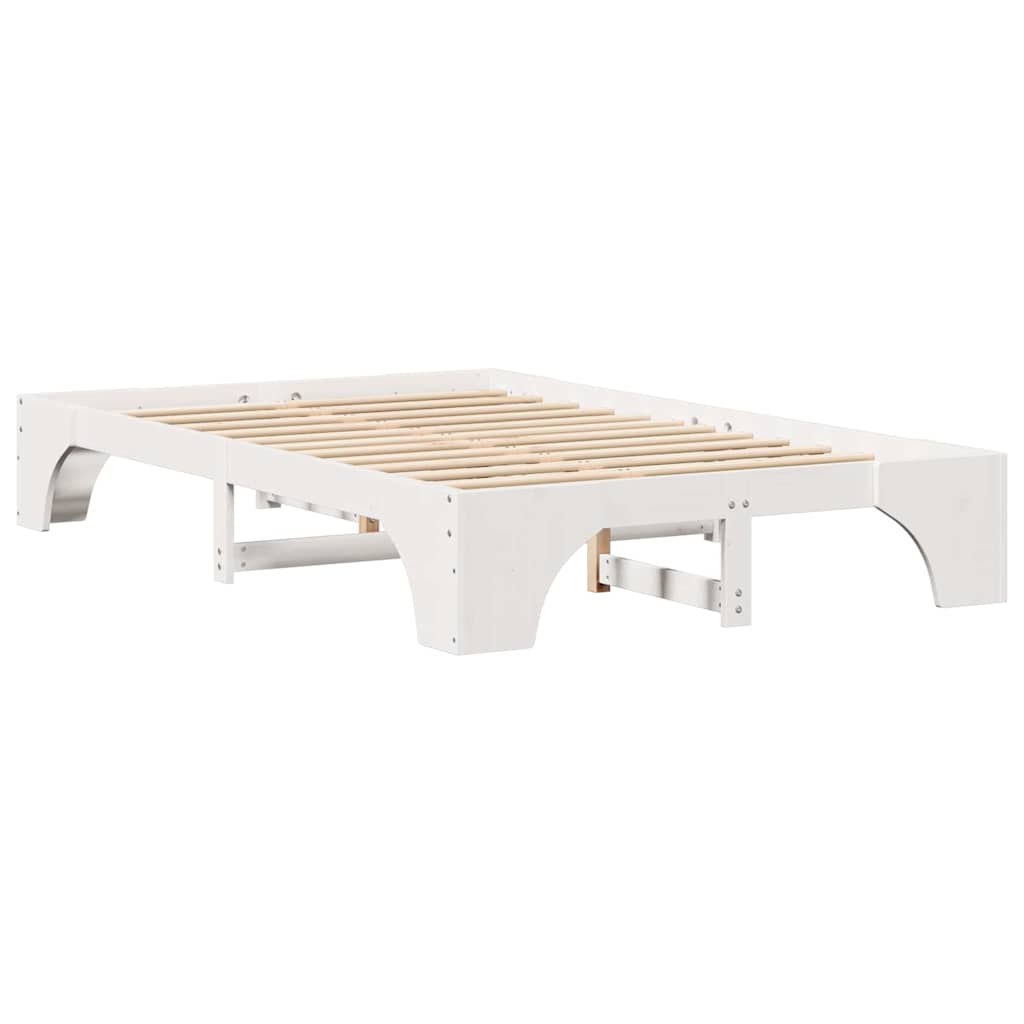 Sengestel Hvid 197 147 30 Cm Massivt Fyrretræ - Billede 8