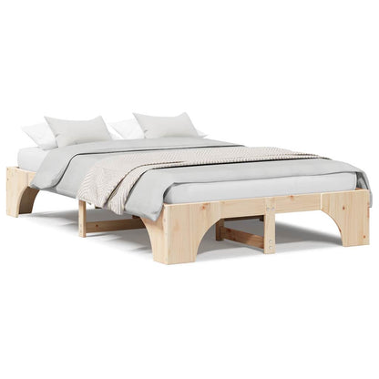 Sengestel Massiv Fyrretræ 197 127 30 Cm Massivt Fyrretræ - Billede 4