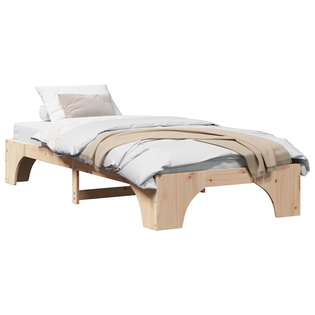 Sengestel Massiv Fyrretræ 207 97 30 Cm Massivt Fyrretræ - Billede 3