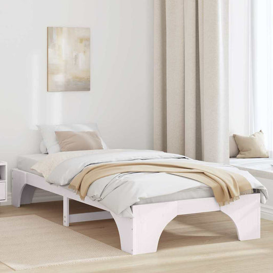 Sengestel Hvid 207 97 30 Cm Massivt Fyrretræ - Hovedbillede
