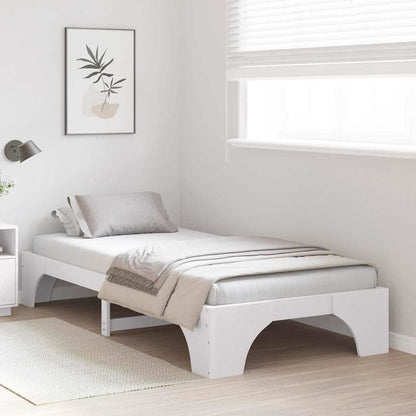 Sengestel Hvid 207 97 30 Cm Massivt Fyrretræ - Billede 5