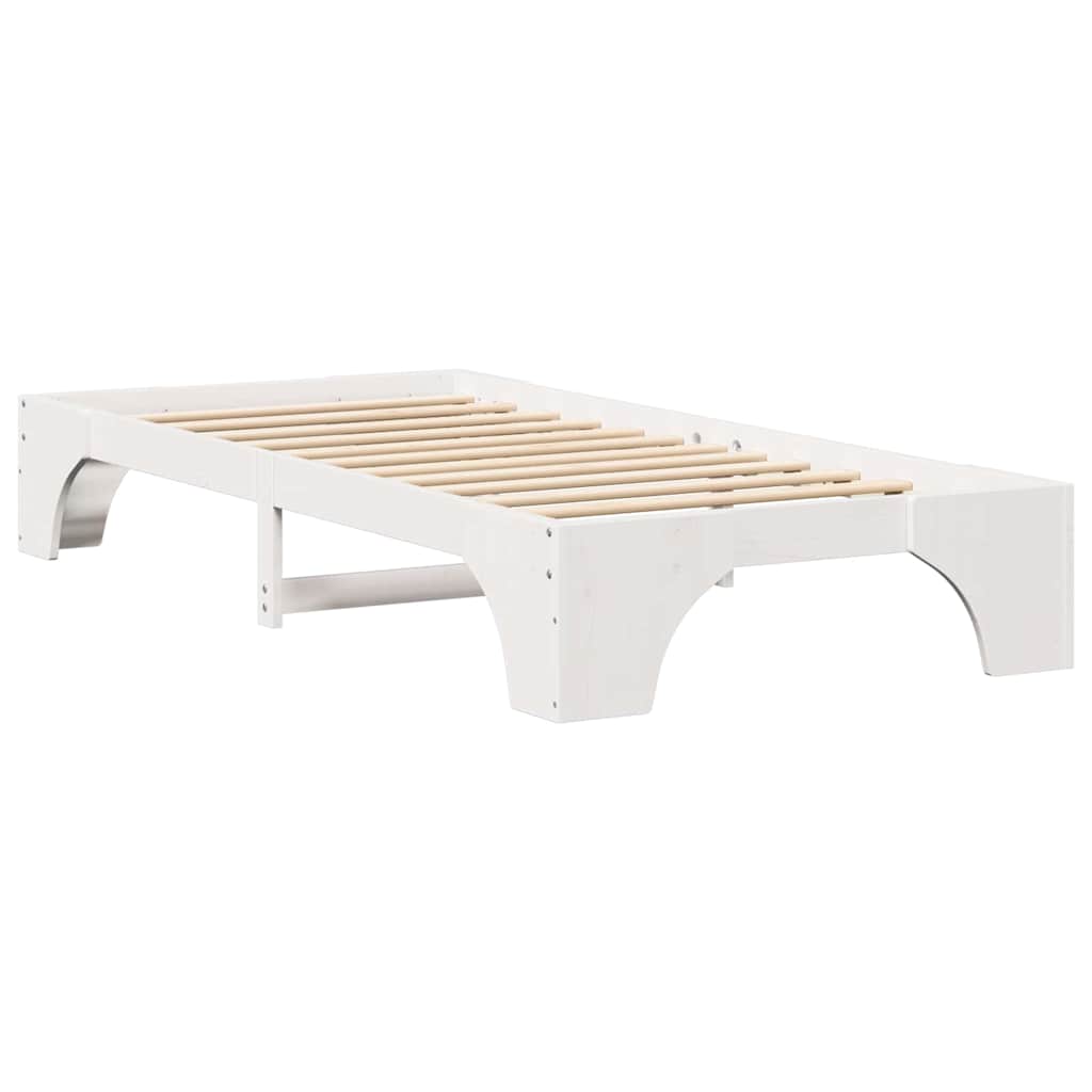 Sengestel Hvid 207 97 30 Cm Massivt Fyrretræ - Billede 2