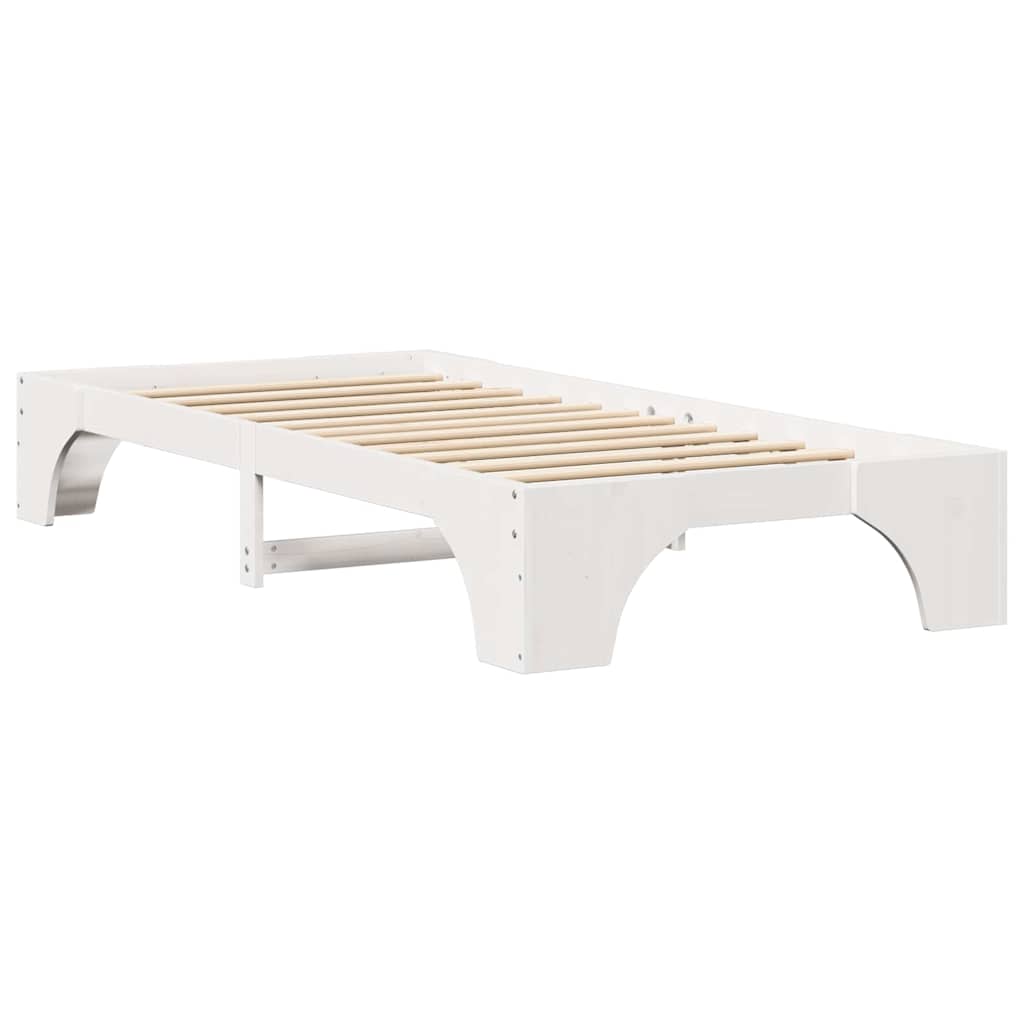 Sengestel Hvid 207 97 30 Cm Massivt Fyrretræ - Billede 8