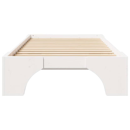 Sengestel Hvid 207 97 30 Cm Massivt Fyrretræ - Billede 6