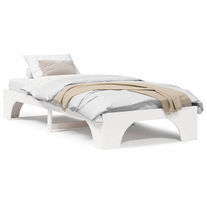 Sengestel Hvid 207 97 30 Cm Massivt Fyrretræ - Billede 4