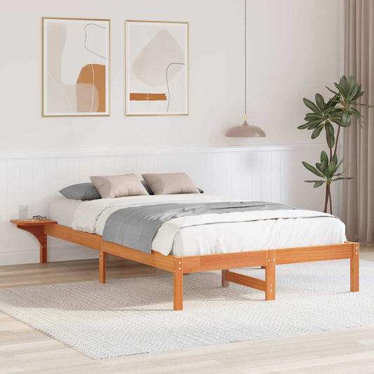 Sengestel Med Sengeborde Brun 120 X 200 Cm Gyldenbrun - Hovedbillede