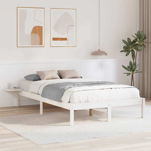 Sengestel Med Sengeborde Hvid 120 X 190 Cm Hvid - Hovedbillede