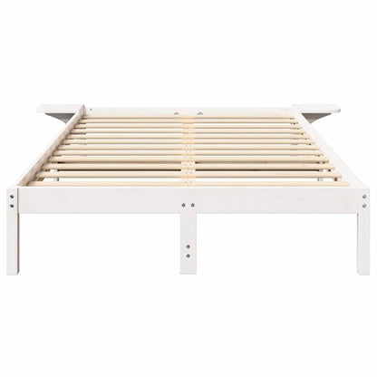 Sengestel Med Sengeborde Hvid 120 X 190 Cm Hvid - Billede 5