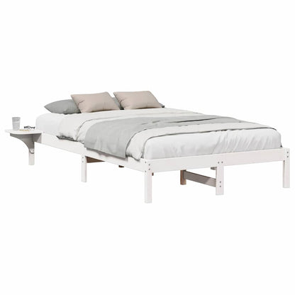 Sengestel Med Sengeborde Hvid 120 X 190 Cm Hvid - Billede 3