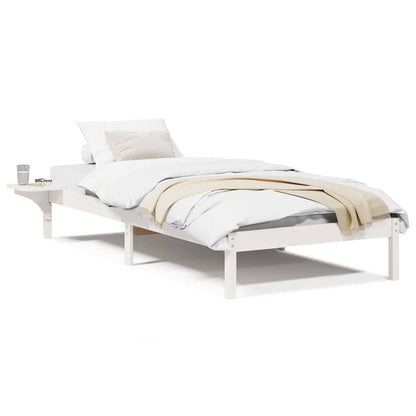 Sengestel Med Sengeborde Hvid Hvid - Billede 4
