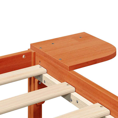 Sengestel Med Sengeborde Brun 90 X 190 Cm Gyldenbrun - Billede 8
