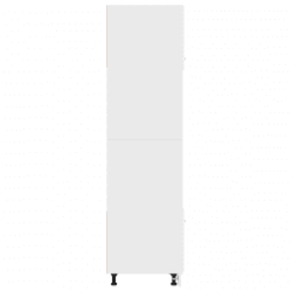Mikrobølgeovnsskab "Lyon" Hvid 60x57x207 Cm Konstrueret Træ - Billede 6