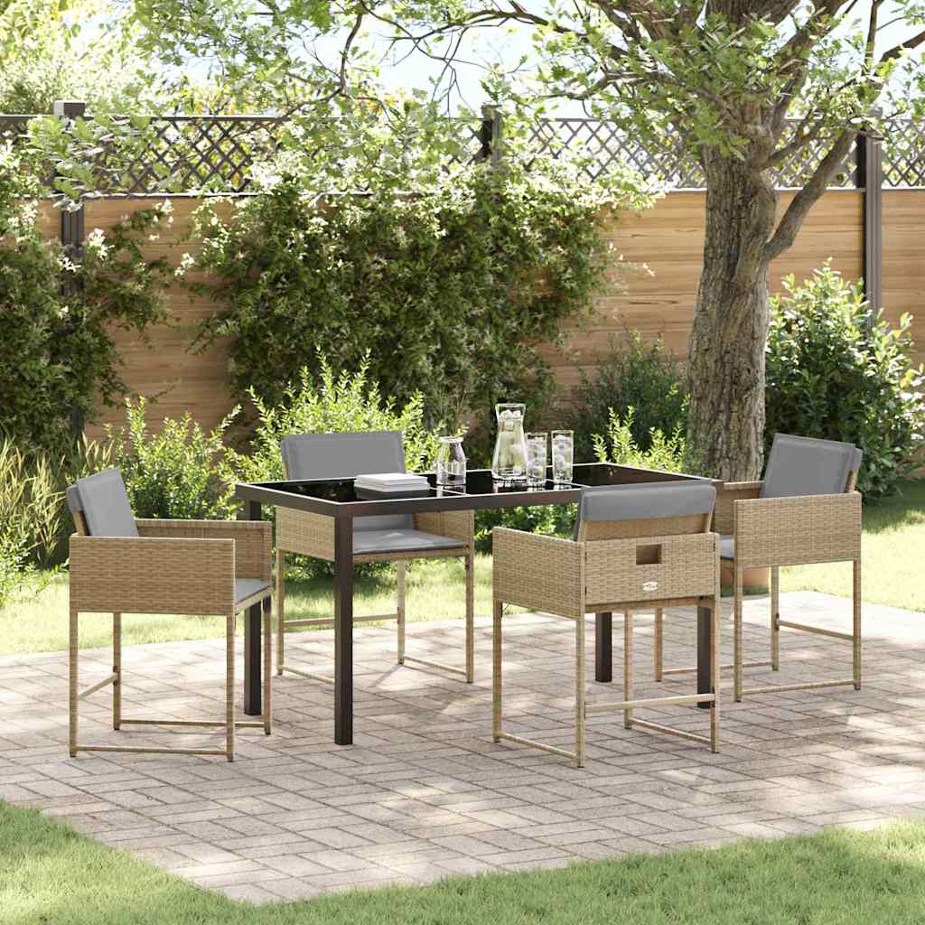 Have Spisebordssæt Med Pude 5 Dele Polyrattan - Variant 3380029