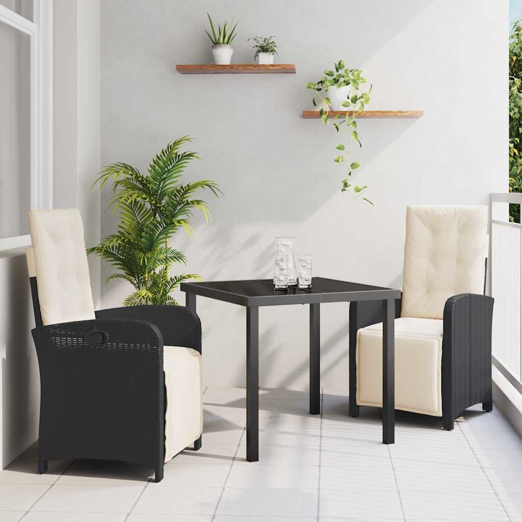 Have Spisebordssæt Med Pude 3 Dele Polyrattan - Hovedbillede